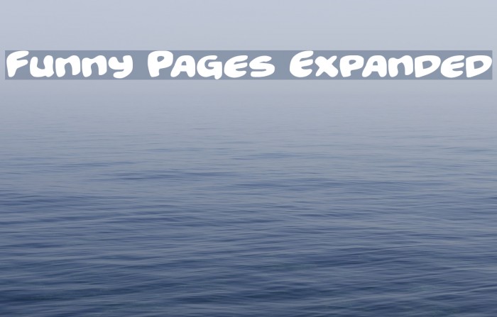 Funny Pages Expanded لخطوط تنزيل examples