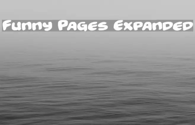 Funny Pages Expanded خط examples