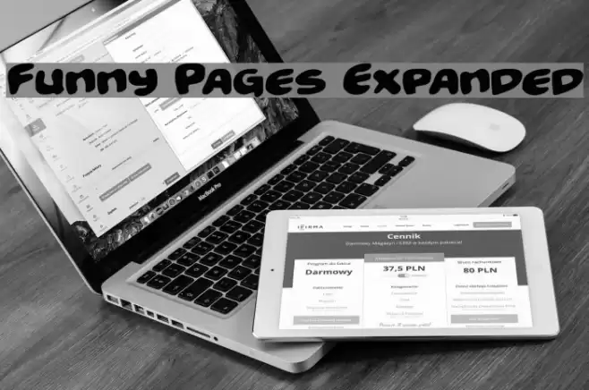 Funny Pages Expanded خط examples