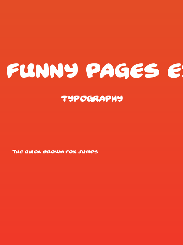 Funny Pages Expanded Poster
