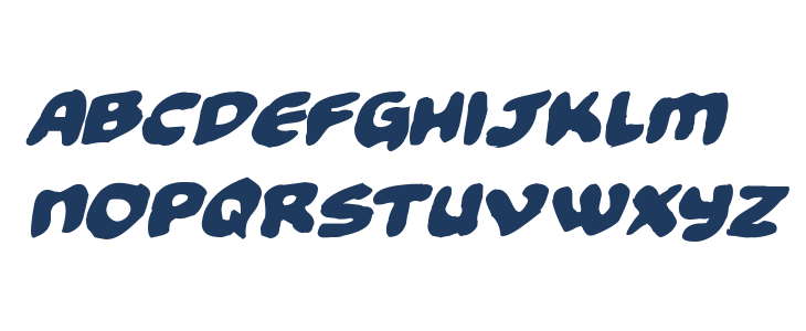 Funny Pages Funky Italic Lowercase