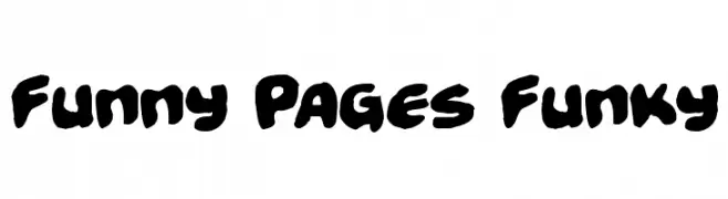Funny Pages Funky  لخطوط تنزيل