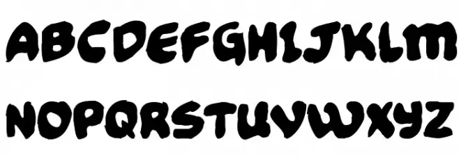 Funny Pages Funky 字体 大写