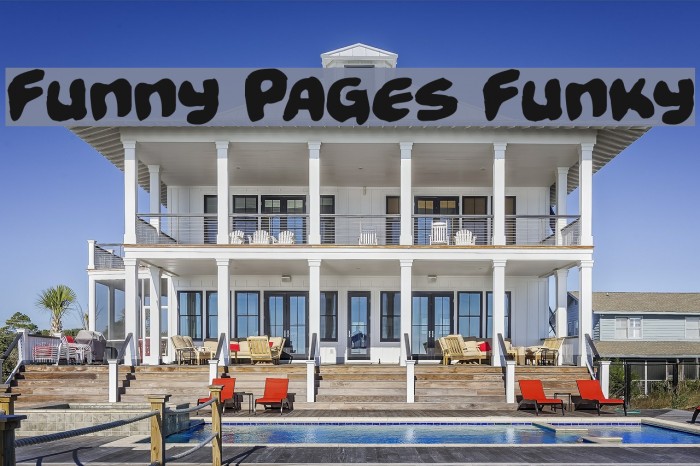 Funny Pages Funky Font examples