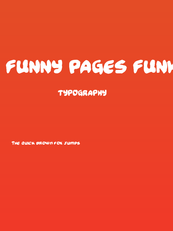 Funny Pages Funky Poster