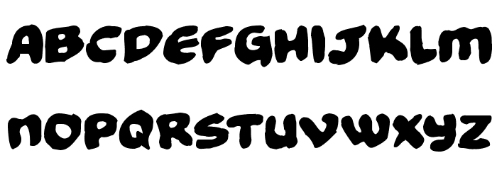 Funny Pages Funky Font LOWERCASE