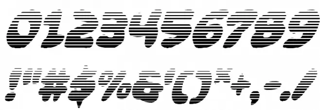 Funny Pages Gradient Italic خط محارف أخرى