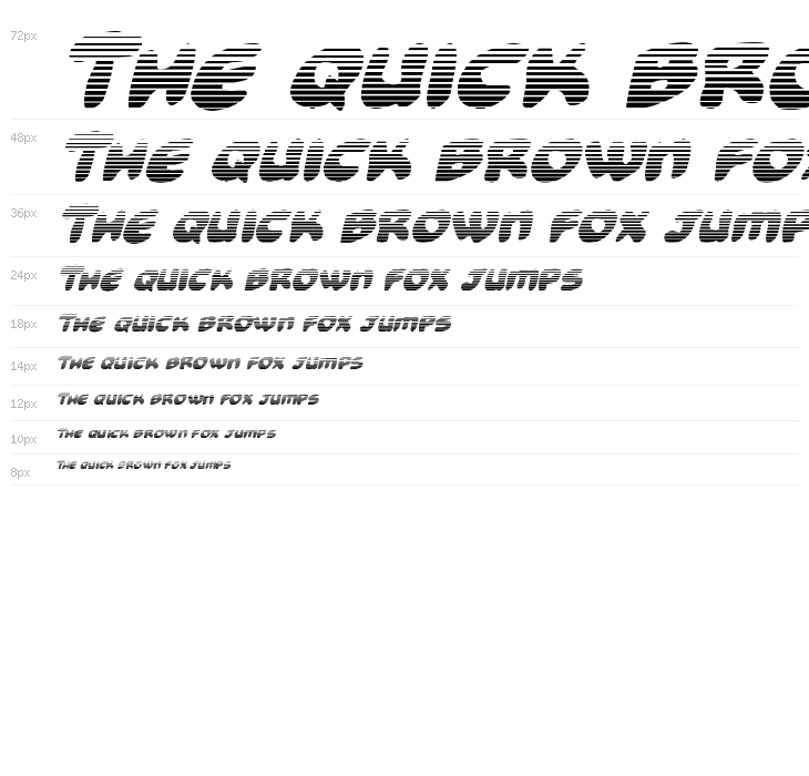 Funny Pages Gradient Italic Waterfall