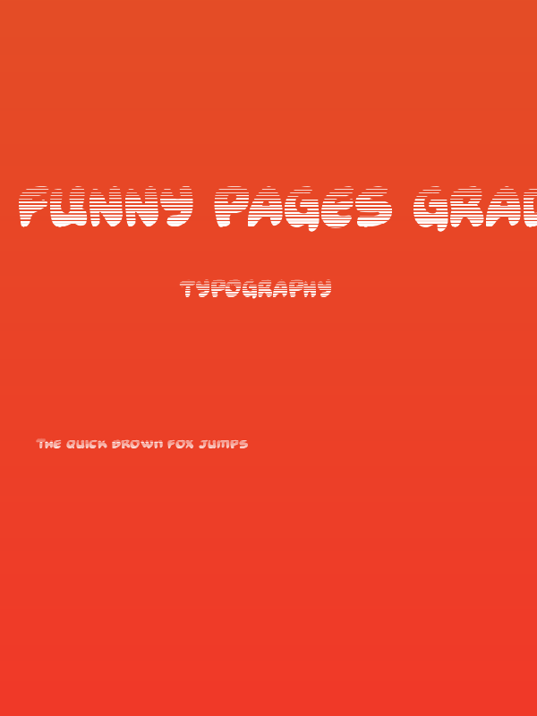 Funny Pages Gradient Poster