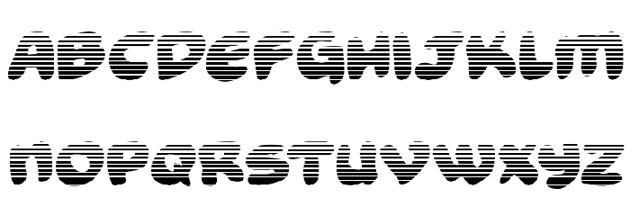 Funny Pages Gradient Font LOWERCASE
