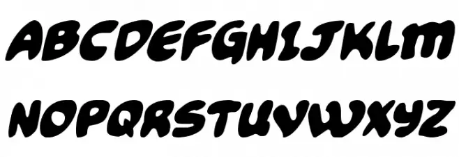 Funny Pages Italic خط أحرف كبيرة