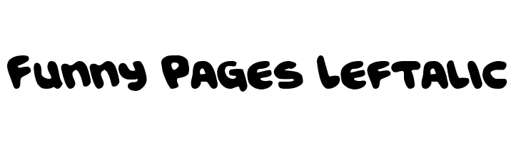 Funny Pages Leftalic  Descarca Fonturi Gratis