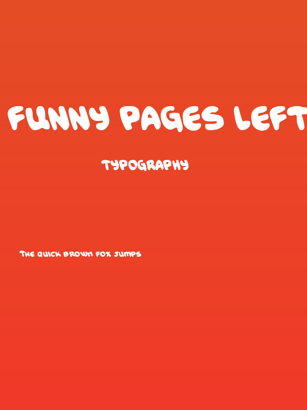 Funny Pages Leftalic Poster