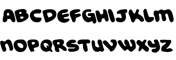 Funny Pages Leftalic Font LOWERCASE