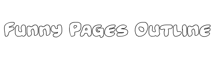 Funny Pages Outline Font