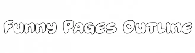 Funny Pages Outline  नि: शुल्क फ़ॉन्ट्स डाउनलोड