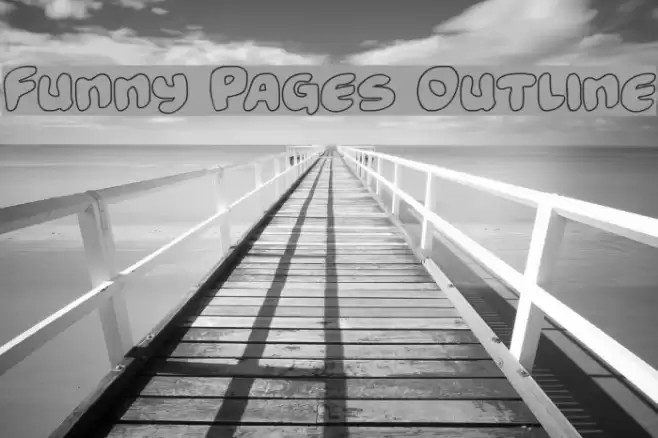 Funny Pages Outline خط examples