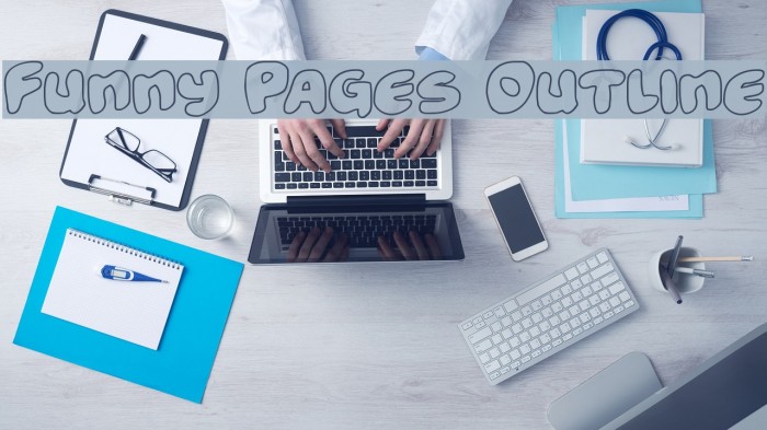 Funny Pages Outline لخطوط تنزيل examples