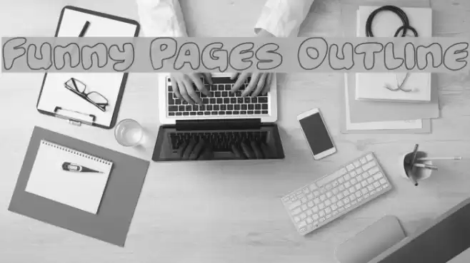Funny Pages Outline خط examples