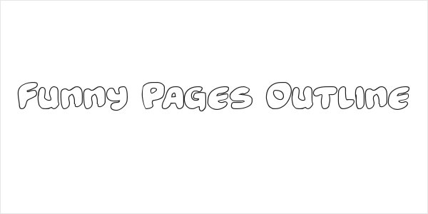 Funny Pages Outline Logo