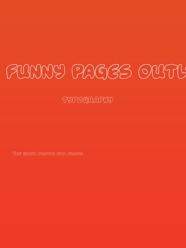 Funny Pages Outline Poster