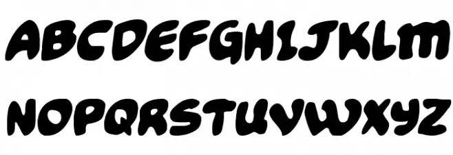 Funny Pages Semi-Italic Schriftart Groß