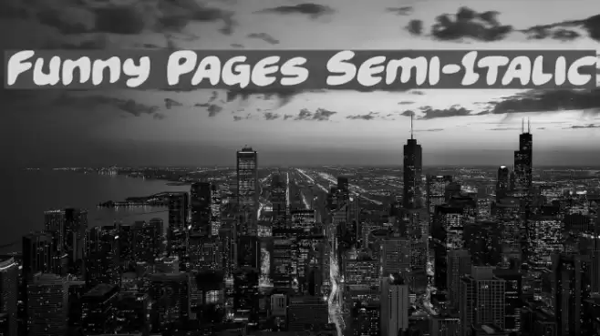 Funny Pages Semi-Italic خط examples