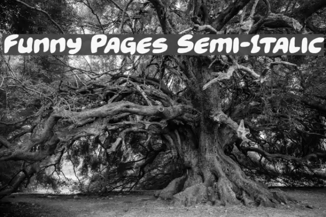 Funny Pages Semi-Italic خط examples