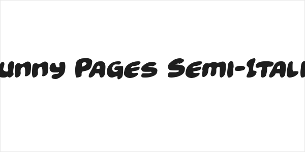 Funny Pages Semi-Italic Logo