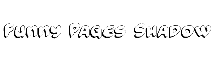 Funny Pages Shadow Font