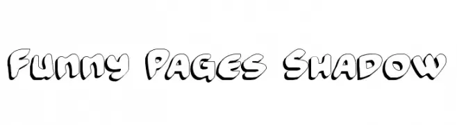 Funny Pages Shadow  les polices de caractères gratuit tlcharger
