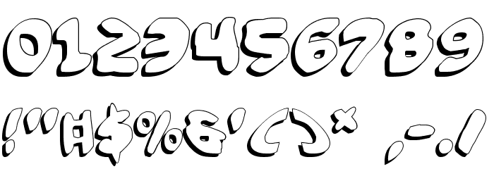 Funny Pages Shadow Font OTHER CHARS