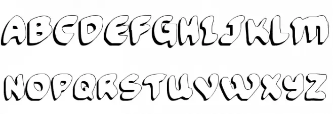 Funny Pages Shadow Schriftart Groß