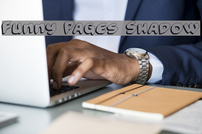 Funny Pages Shadow Font examples