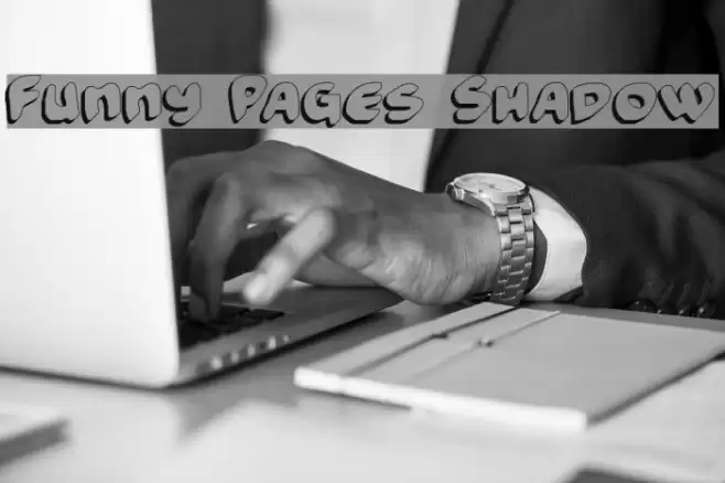 Funny Pages Shadow خط examples