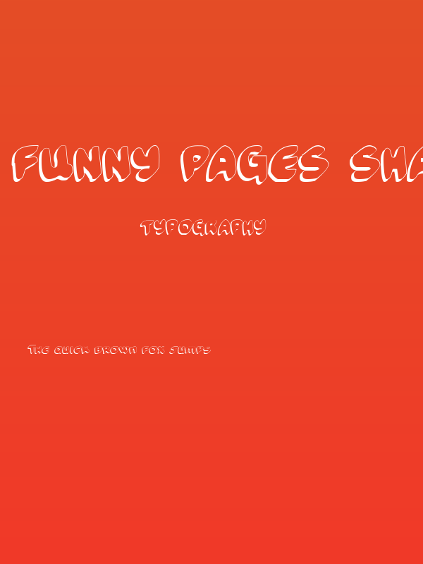 Funny Pages Shadow Poster