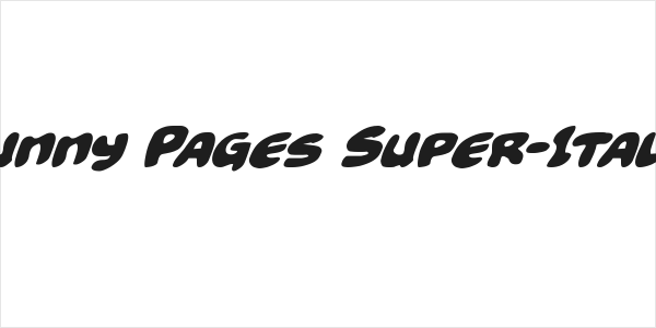 Funny Pages Super-Italic Logo