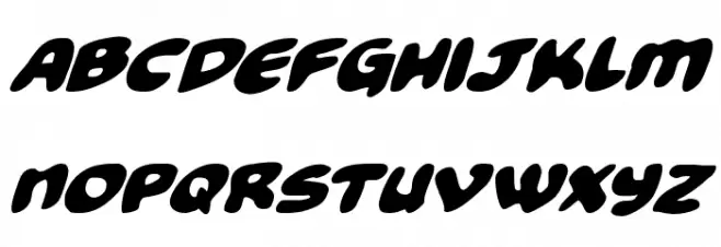 Funny Pages Super-Italic 字体 小写
