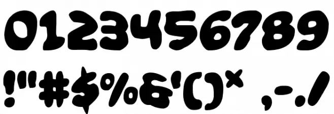 Funny Pages Font OTHER CHARS