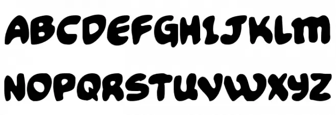 Funny Pages Schriftart Groß