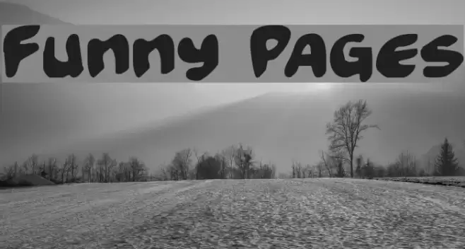 Funny Pages خط examples