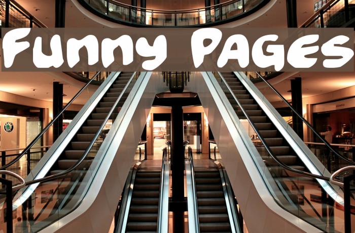 Funny Pages Font examples