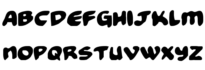 Funny Pages Font LOWERCASE