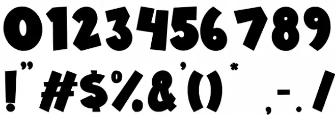 Funny Party Font OTHER CHARS