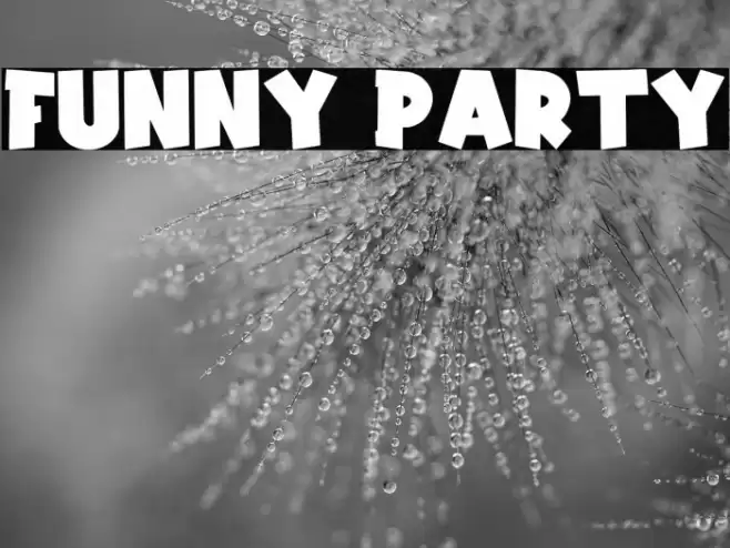Funny Party Font examples