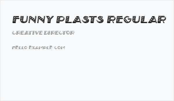 Funny Plasts Regular Business Card