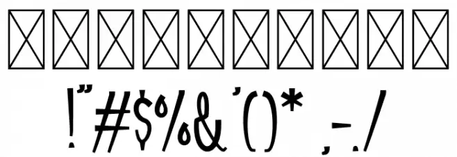 Funny Rabbit Font OTHER CHARS