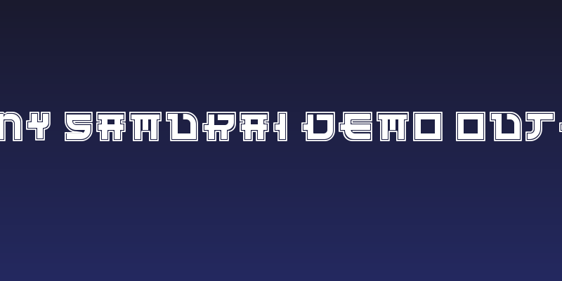 Funny Samurai Demo Outline Social Header