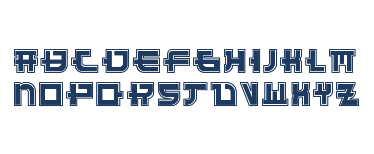 Funny Samurai Demo Outline Lowercase