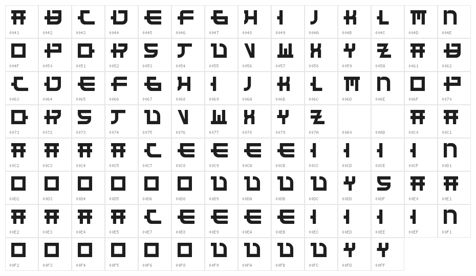 Funny Samurai Demo Character Map